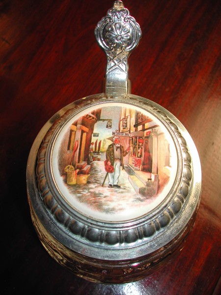 A Handsome Original BMF Bierseidel Thumbprint Glass Stein
