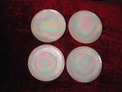 A Fantastic Retro Set of Federal Glass Co. Moonglow Salad Plates