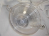 A "Manhattan" Horizontal Ribbed Lrg. Glass Bowl Anchor Hocking