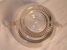A "Manhattan" Horizontal Ribbed Lrg. Glass Bowl Anchor Hocking