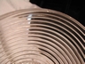 A "Manhattan" Horizontal Ribbed Lrg. Glass Bowl Anchor Hocking