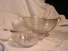 A "Manhattan" Horizontal Ribbed Berry Bowl Anchor Hocking Glass