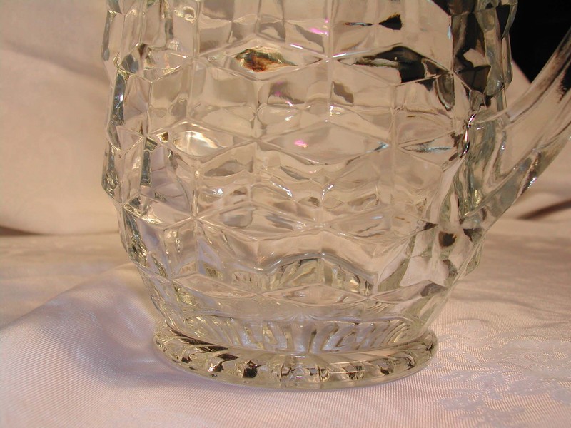 An Old / Vintage American Whitehall Cube Pitcher