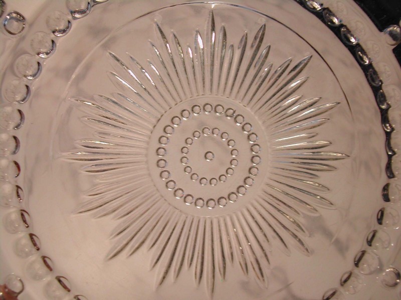 A Pair of Federal Glass Co. Columbia Pattern Square Luncheon Pla