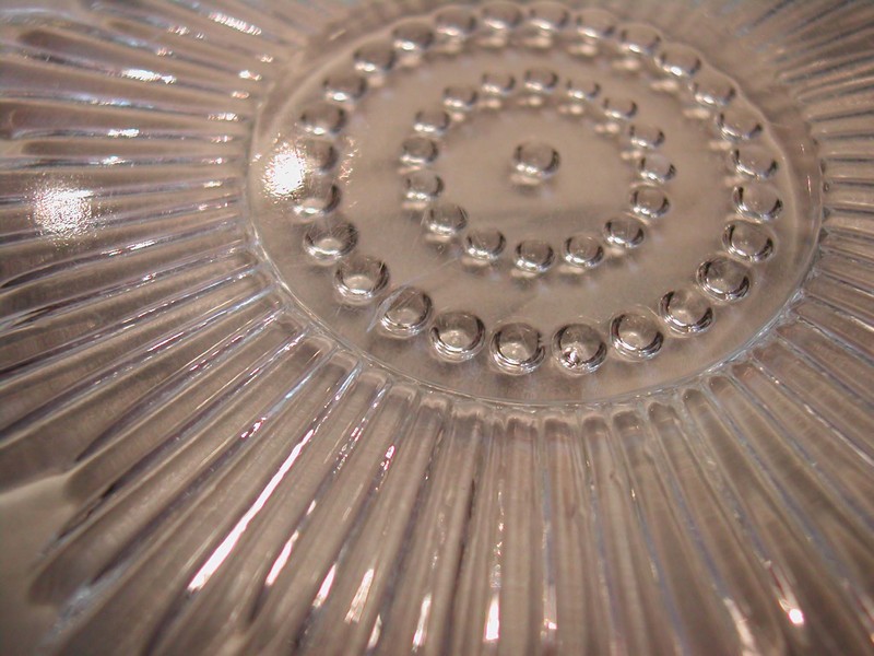 A Pair of Federal Glass Co. Columbia Pattern Square Luncheon Pla