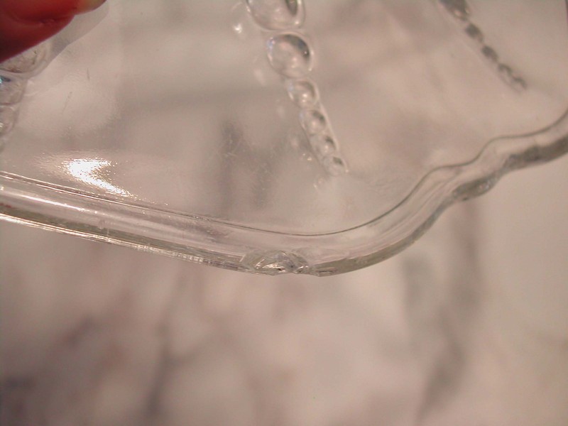 A Pair of Federal Glass Co. Columbia Pattern Square Luncheon Pla