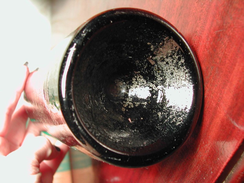 17th Century Brown Slag Beer Bottle Ascension Island