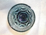 Vintage Blue Thumbprint & Beaded Footed Juice Glass
