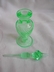 Tiffin (US Glass Co.) Milady Spiral Optic Green Glass Perfume