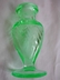 Tiffin (US Glass Co.) Milady Spiral Optic Green Glass Perfume