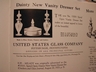 Tiffin (US Glass Co.) Milady Spiral Optic Green Glass Perfume