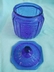 Cobalt Reproduction Hocking Glass Mayfair Open Rose Cookie Jar