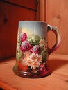 Beautiful Hand Painted Bell Pottery Company Blackberry Mug
