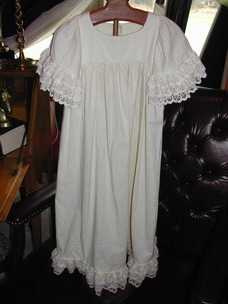 Old Linen and Lace Christening or Large Doll Gown