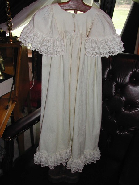 Old Linen and Lace Christening or Large Doll Gown