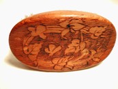 Vintage Pyrography Flemish Art? Gentleman’s Valet Brush