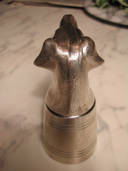 Fantastic Sheffield England Weimaraner Pewter Shot Glass