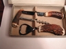 Vintage Sheffield 3 Piece Bone Handle Bar Set England