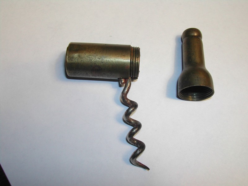 Williamson Brass Beer Bottle Barrel Corkscrew