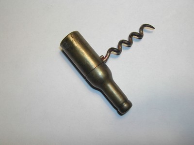 Williamson Brass Beer Bottle Barrel Corkscrew