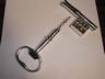 Large English Silverplate Skeleton Key Corkscrew 1951