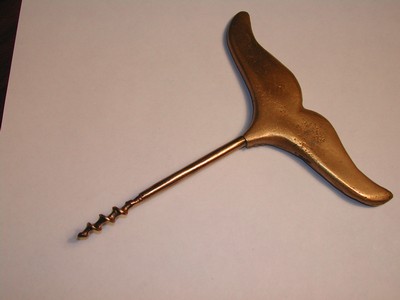 Old Brass Whale Tail Corkscrew Maine