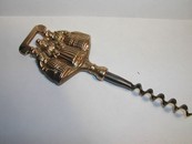 Brass Carolers English Reproduction Corkscrew
