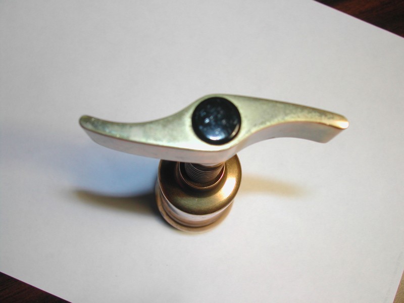 Italian Brass Double Threaded Shaft Telescope Corkscrew