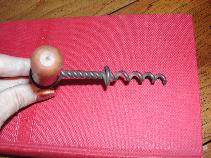 Barbell Handle Wood Corkscrew