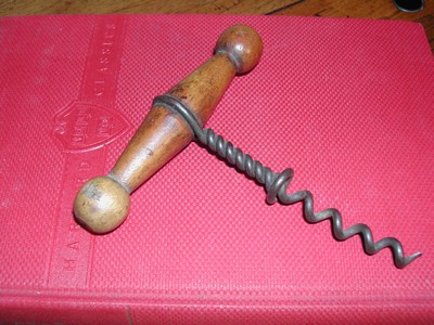 Barbell Handle Wood Corkscrew