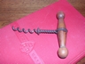 Barbell Handle Wood Corkscrew