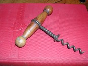 Barbell Handle Wood Corkscrew