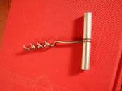 Brass Cylinder Corkscrew Small