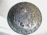 Large Vintage New England Copperplate Wall Plaque Taunton, Mass.