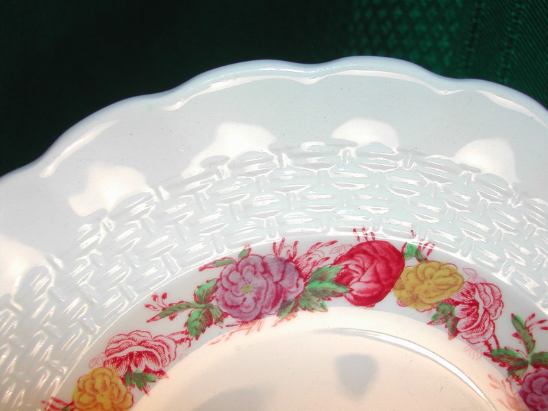 Copeland Spode Rose Briar Butter Pat c. 1920  England
