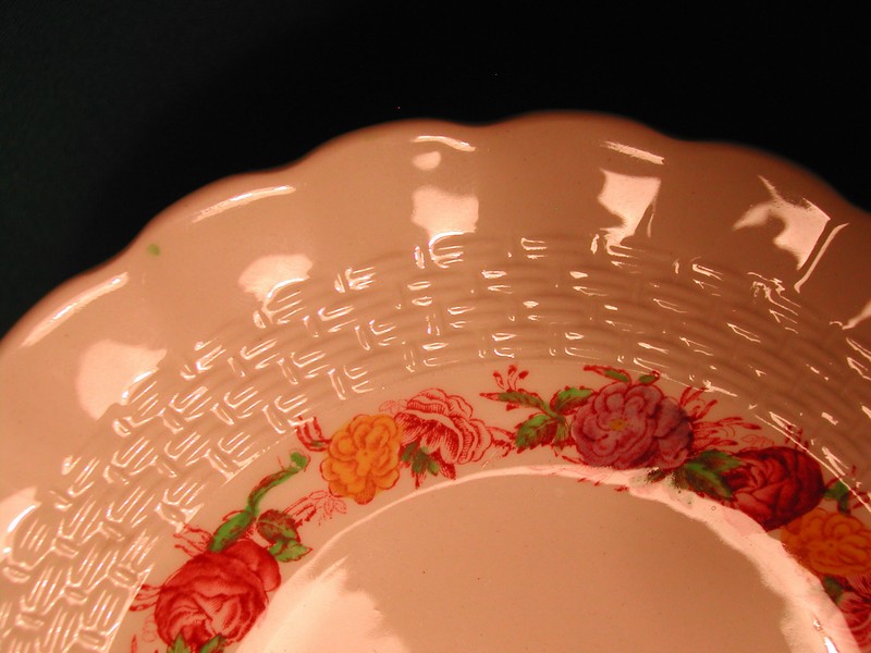 Copeland Spode Rose Briar Butter Pat c. 1920  England