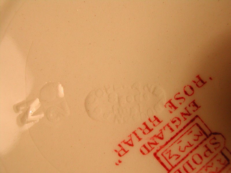 Copeland Spode Rose Briar Butter Pat c. 1920  England
