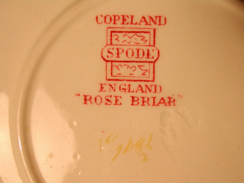 Copeland Spode Rose Briar Saucer c. 1920  England