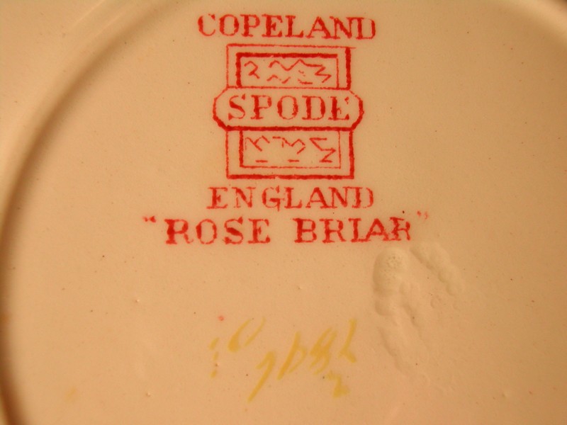 Copeland Spode Rose Briar Saucer c. 1920  England