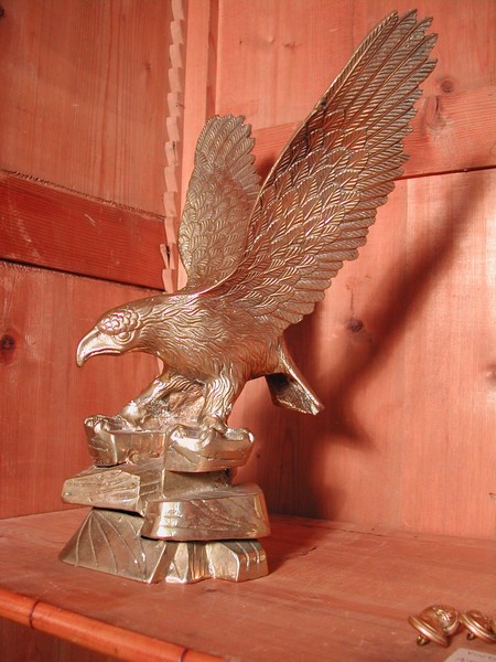 Large & Majestic Brass American Eagle Sculpture