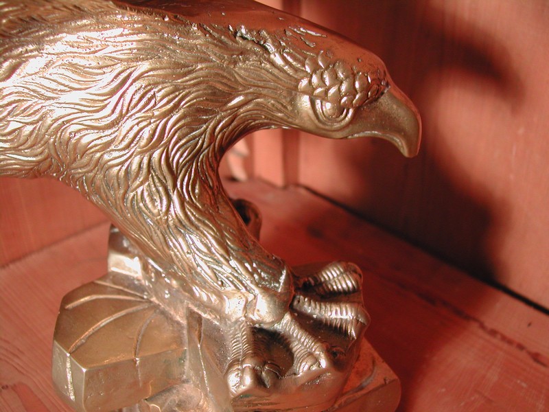 Large & Majestic Brass American Eagle Sculpture