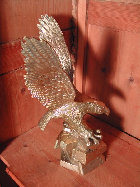 Large & Majestic Brass American Eagle Sculpture