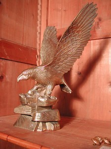 Large & Majestic Brass American Eagle Sculpture