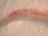 Cranberry Art Glass Fish/Dragon Fixture