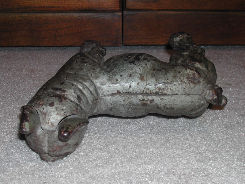 Wonderful Vintage Cast Iron Boston Terrier Door Stop