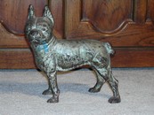 Wonderful Vintage Cast Iron Boston Terrier Door Stop