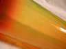 Beautiful Blenko Hand Blown Glass Tangerine “Temple” Vase