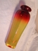 Beautiful Blenko Hand Blown Glass Tangerine “Temple” Vase