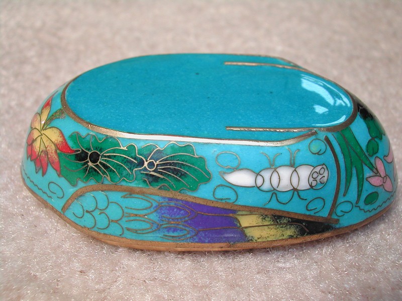 Lovely Cloisonne Duck Trinket Dishes