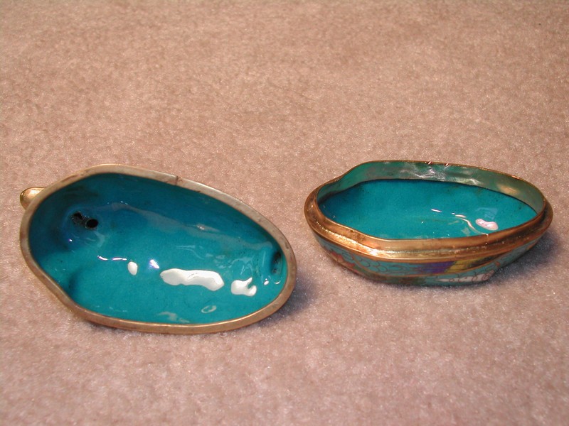 Lovely Cloisonne Duck Trinket Dishes